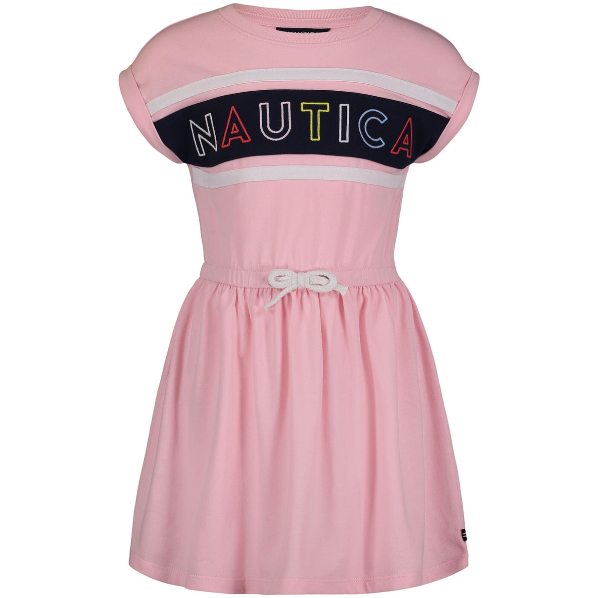 Nautica Little Girls' Billboard Logo Dress (4-6X) Sunguard Red