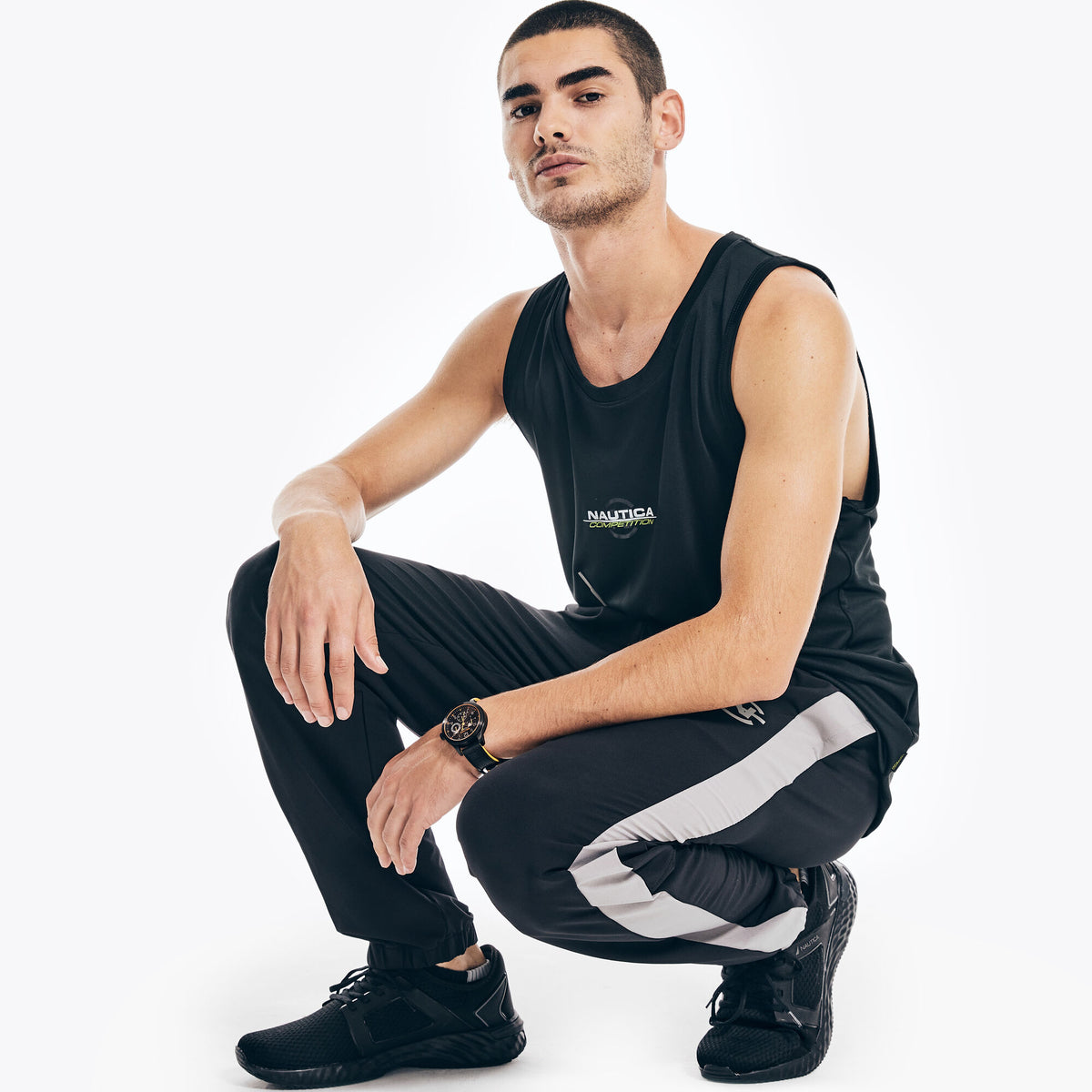 Nautica Men's Competition Sustainably Crafted Performance Jogger True Black