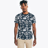 Nautica Men's Big & Tall Sustainably Crafted Printed T-Shirt Navy