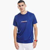 Nautica Men's Big & Tall Sustainably Crafted Competition Logo T-Shirt Bright Cobalt