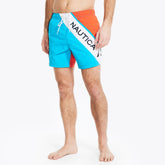 Nautica Men's 6" Colorblock Quick-Dry Swim Hawaiian Ocean