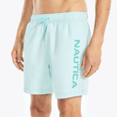 Nautica Men's 6" Neon Quick-Dry Swim Sapphire/Pitch Yellow