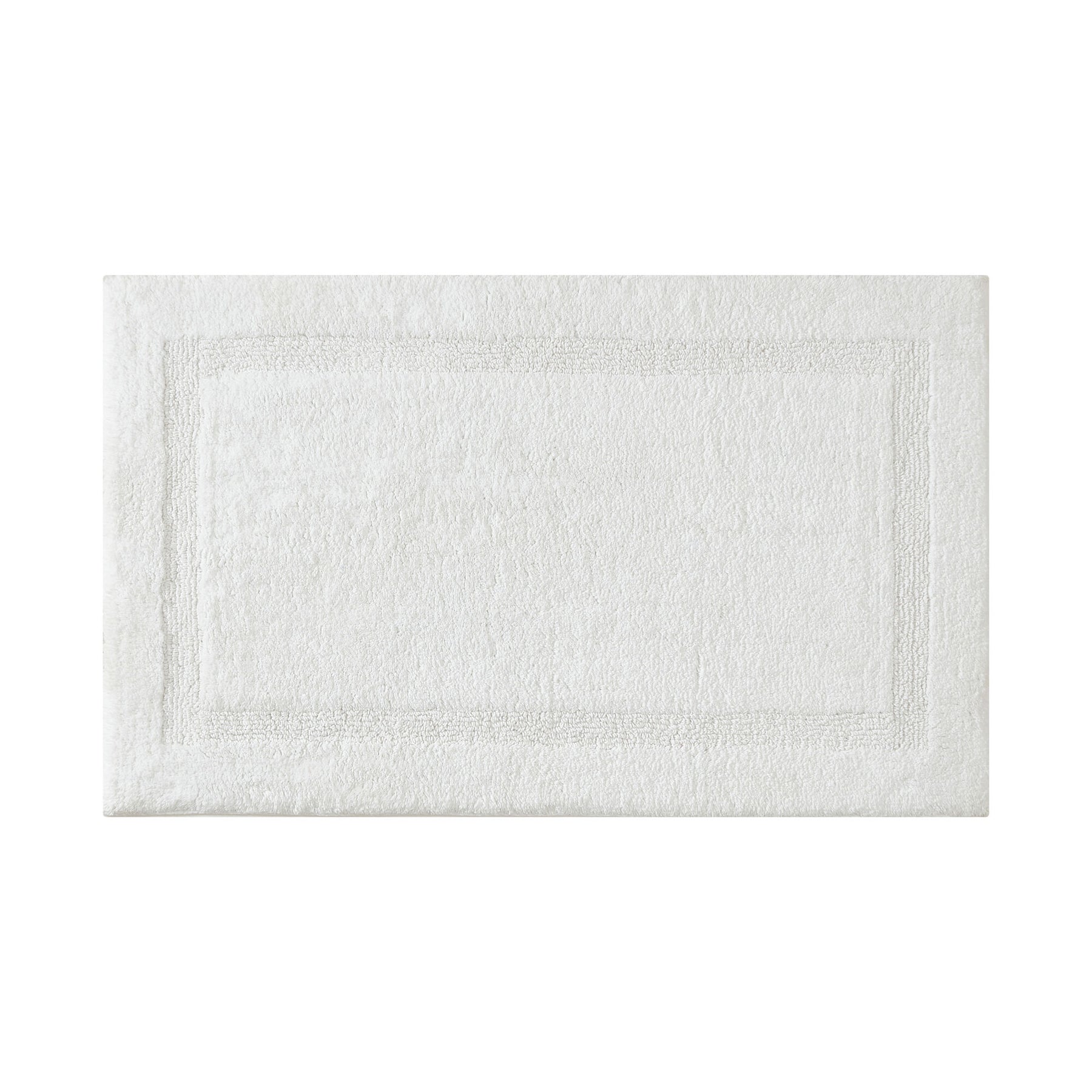 Nautica Peniston Solid White Bath Rug Antique White Wash