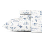 Nautica Whitewood Sail Twin Xl Sheet Set Naval Blue