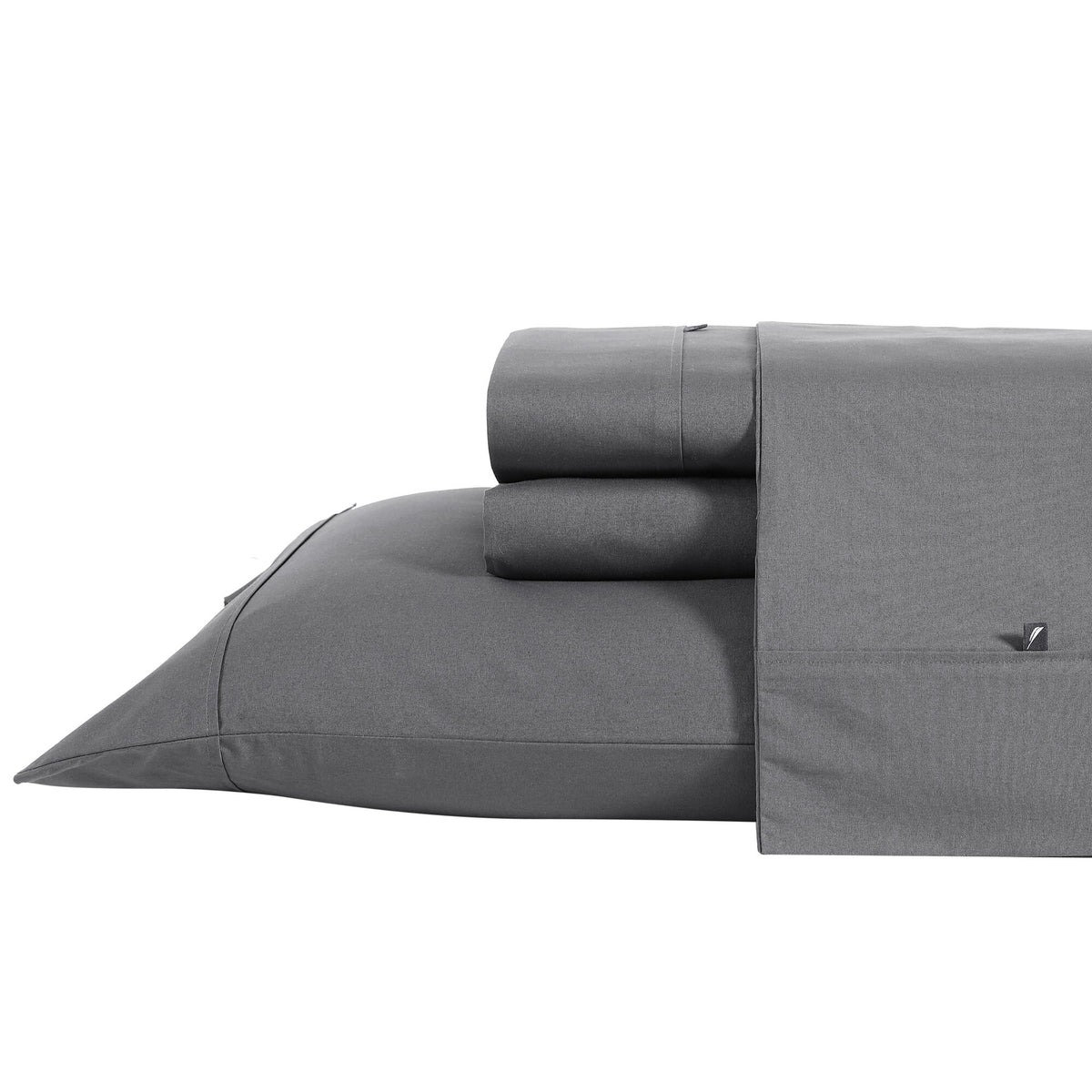 Nautica Solid Grey Sheet Set Multi