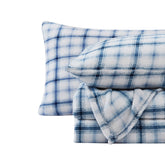 Nautica Plaid Queen Sheet Set Blue Mirage