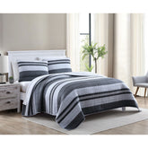 Nautica Ardmoore Grey Twin Quilt Sham Set Multi