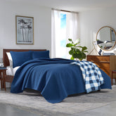 Nautica Northsail Plaid Blue Twin Blanket Multi