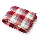 Nautica Bluff Plaid King Blanket Heather