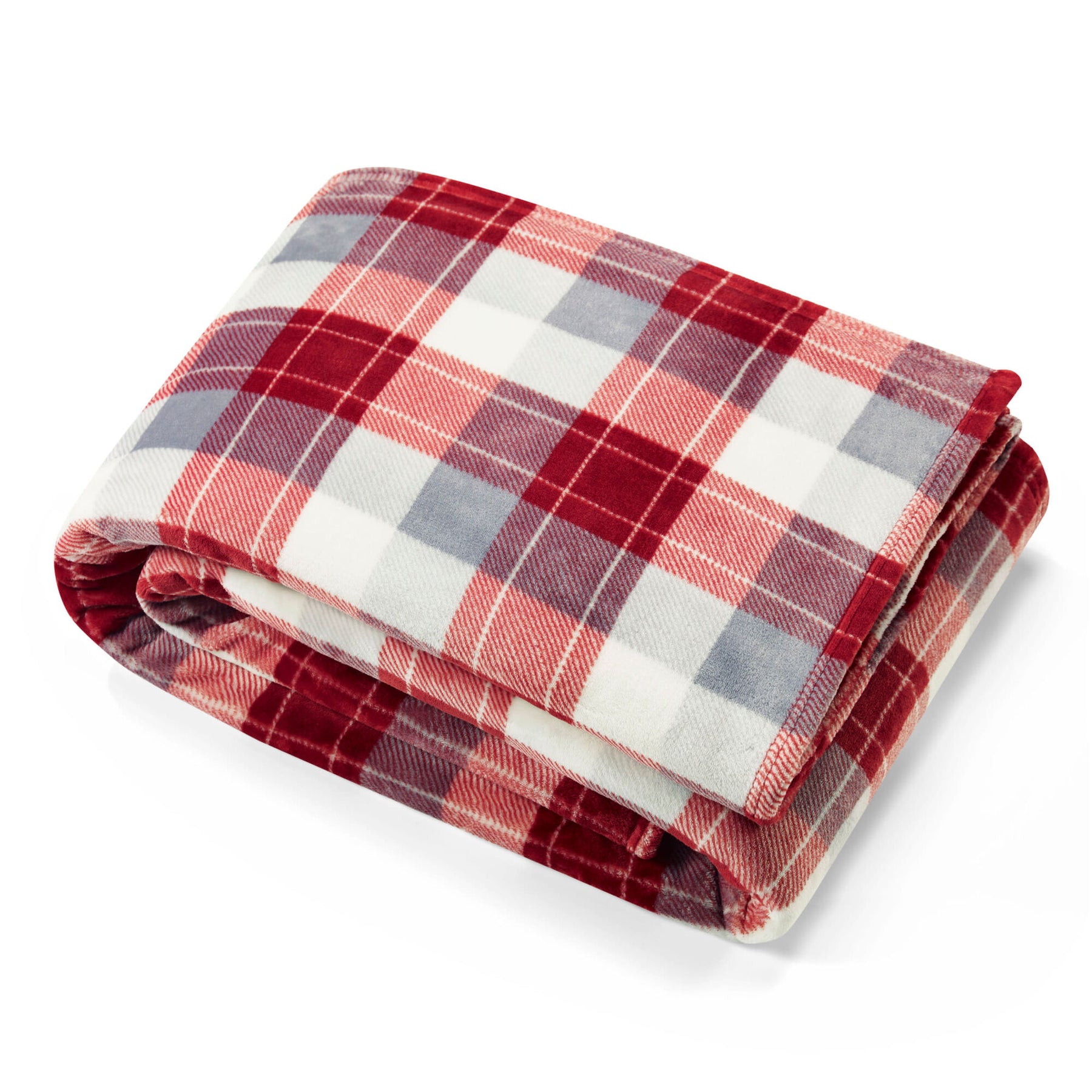 Nautica Bluff Plaid King Blanket Heather