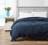 Nautica Rope Stripe Navy Full/queen Blanket Multi