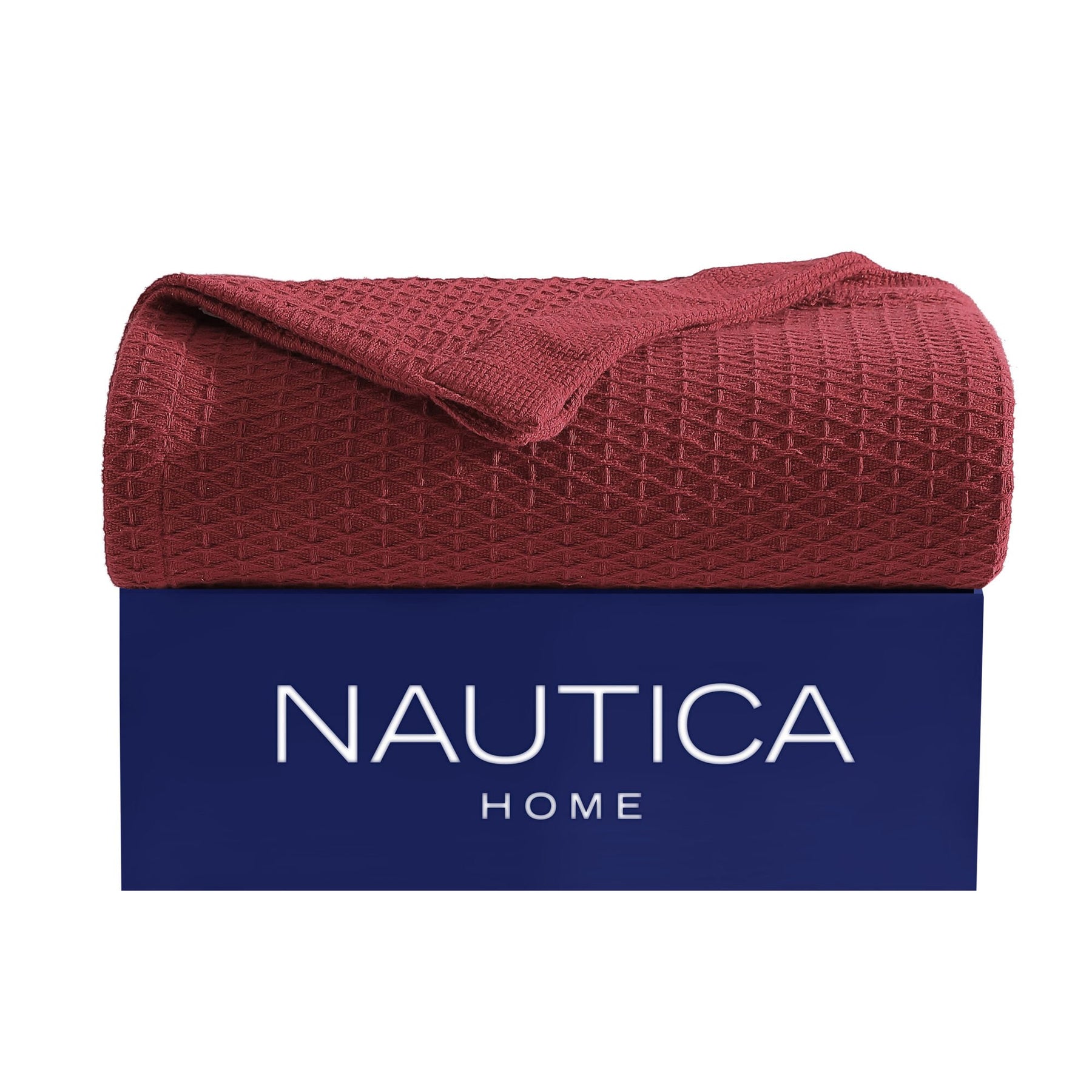 Nautica Baird Red Twin Blanket Pink Shrimp