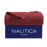 Nautica Baird Red Full/queen Blanket Pink Shrimp