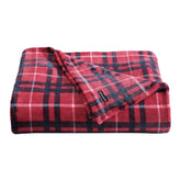 Nautica Winter Tattersall Red Full/queen Blanket Pale Orchid