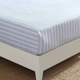 Nautica Beaux Striped Blue Twin Fitted Sheet Blue Mirage