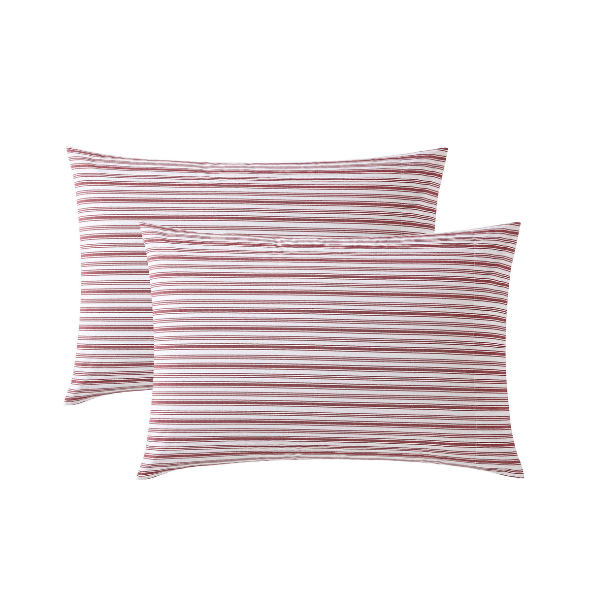 Nautica Coleridge Striped Red Standard Sham Pillowcase Pale Orchid