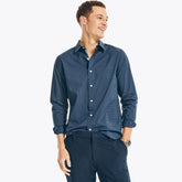 Nautica Men's Navtech Trim Fit Shirt Peacoat