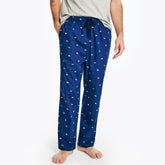 Nautica Men's Printed Sleep Pant Estate Blue