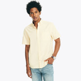 Nautica Men's Short-Sleeve Oxford Shirt Sunshine