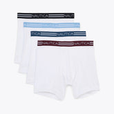 Nautica Men's Cotton Boxer Briefs Abalone Heather