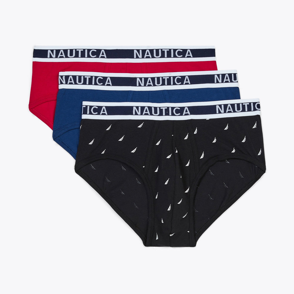 Nautica Men's Stretch Cotton Briefs Zinfandel