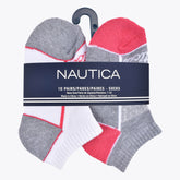 Nautica Girls' Stretch Liner Socks Antique White Wash