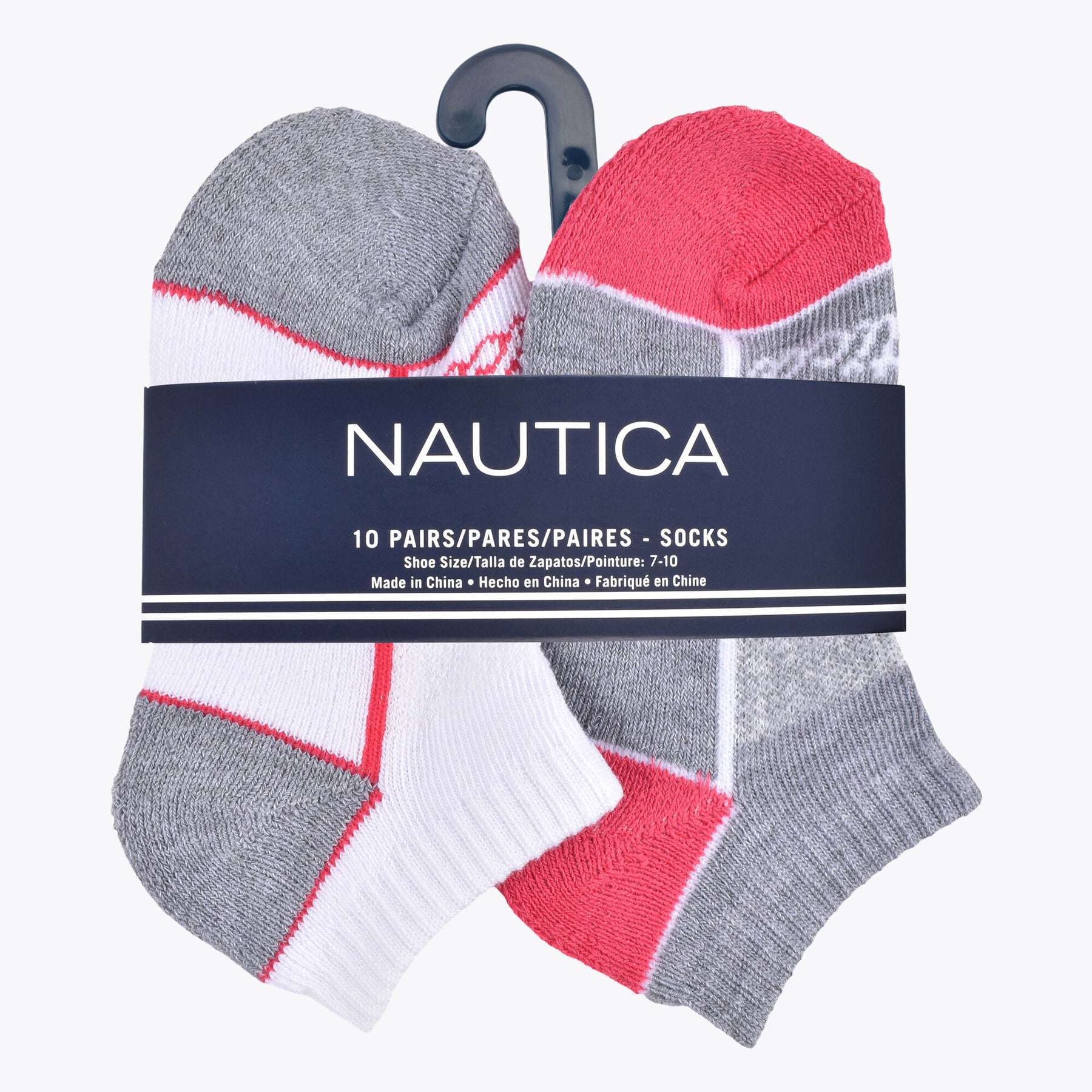 Nautica Girls' Stretch Liner Socks Antique White Wash