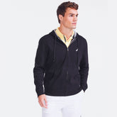 Nautica Men's Nautica Big & Tall Zip-Front Hoodie True Black