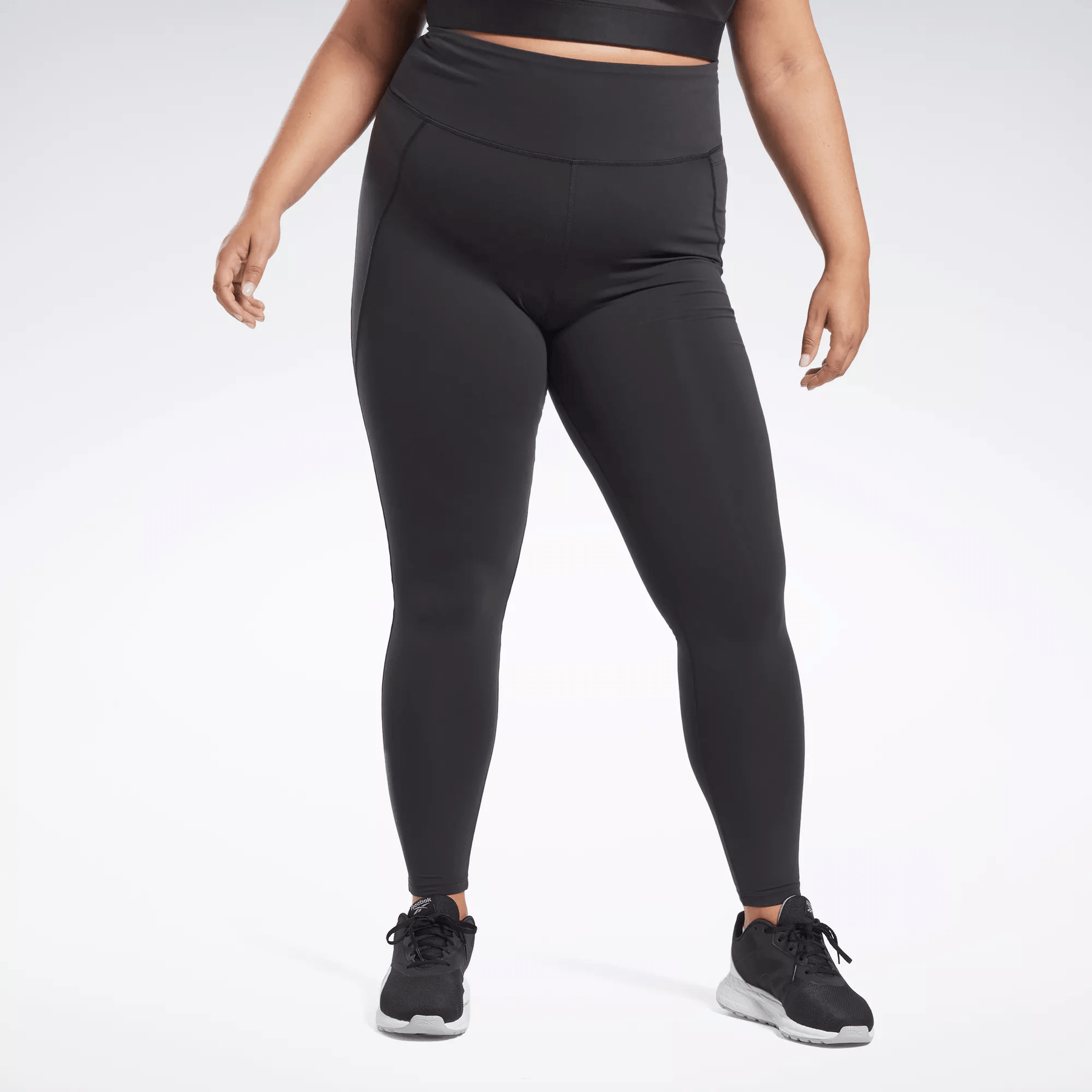 Reebok Women's Lux High-Waisted Leggings (Plus Size) Black