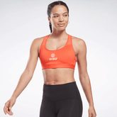 Reebok Women's Les Mills Lux Racer Medium-Support Sports Bra Red