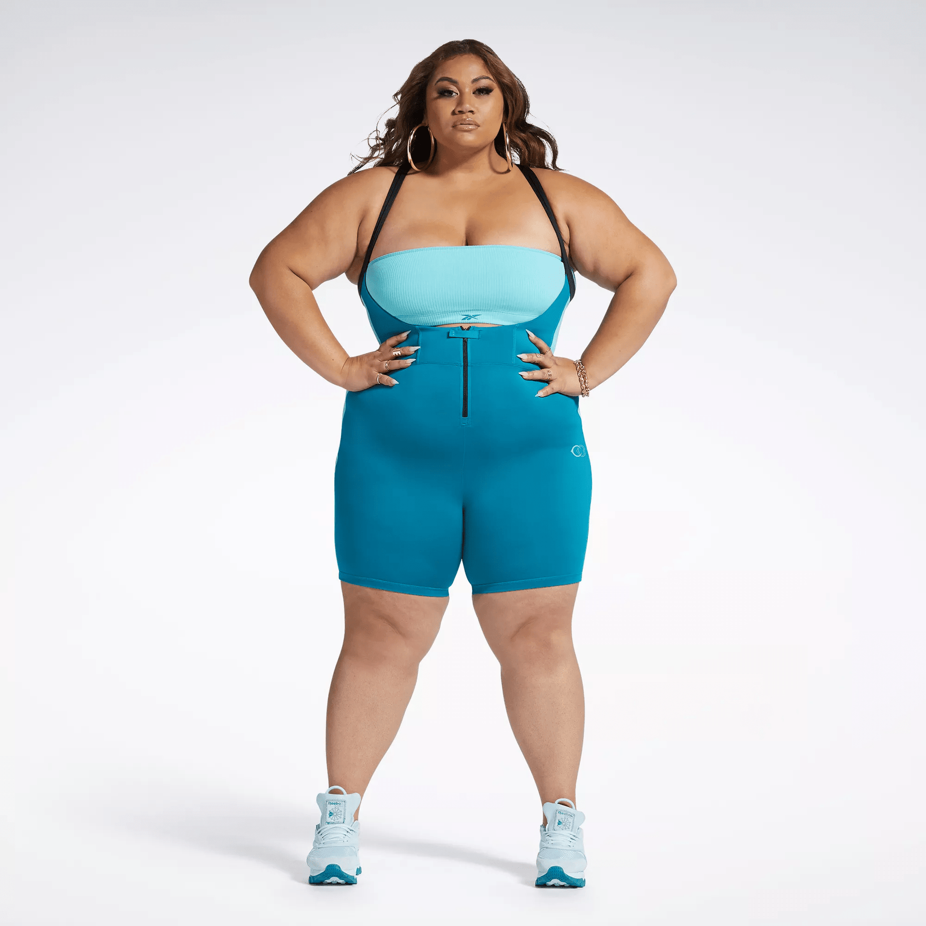 Reebok Women's Cardi B Leotard (Plus Size) Green