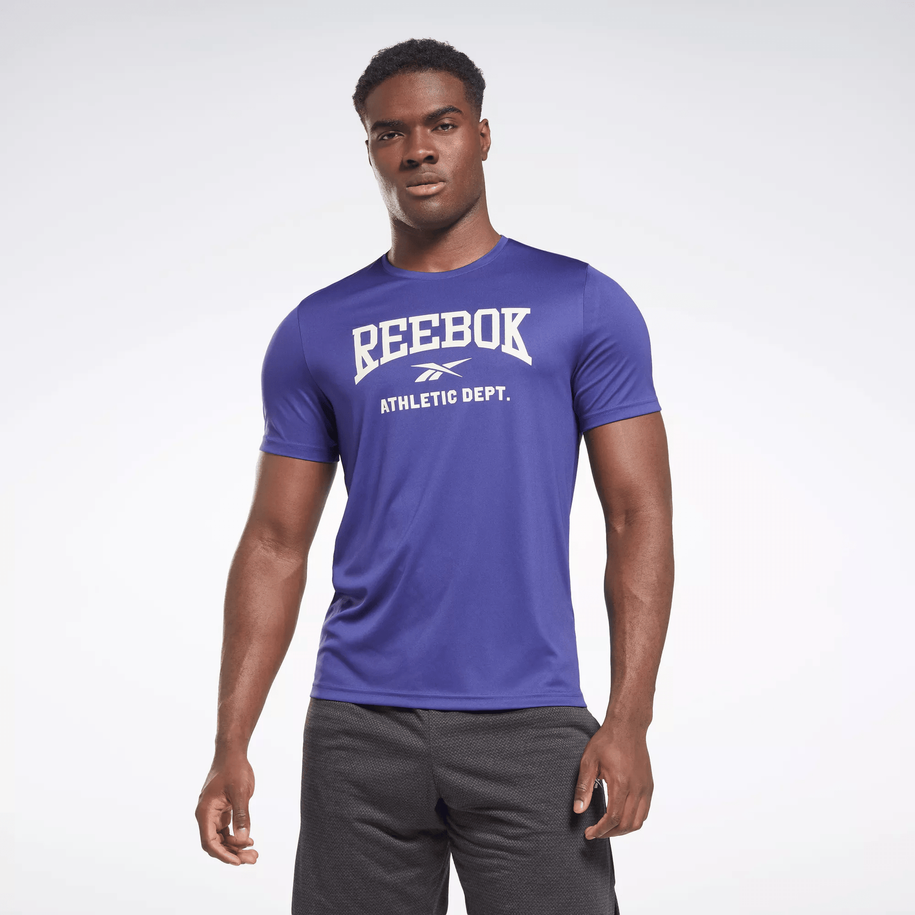 Reebok Men's Workout Ready Graphic T-Shirt Purple