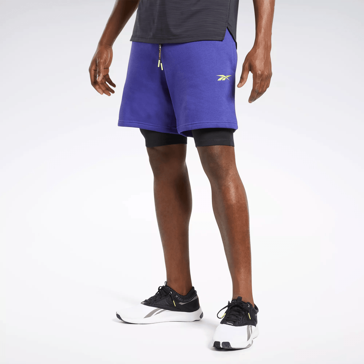 Reebok Unisex Les Mills 2-in-1 Shorts Purple