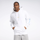 Reebok Men's Basketball Back Vector Fleece Hoodie White