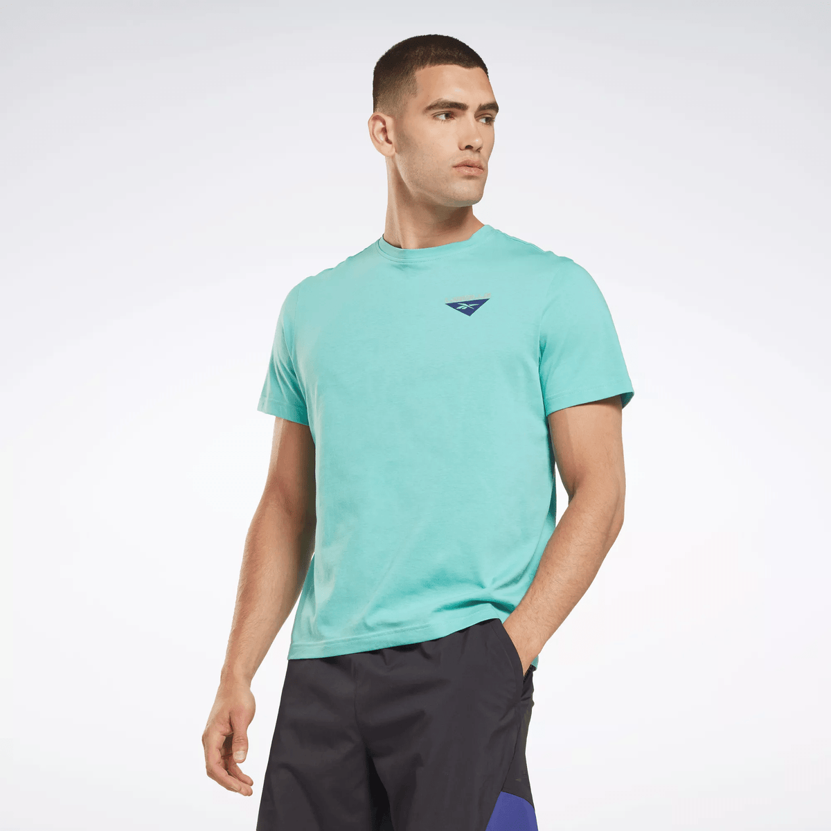 Reebok Men's Les Mills Graphic T-Shirt Turquoise