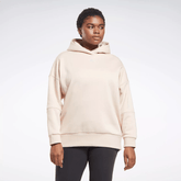 Reebok Women's Studio Recycled Oversize Hoodie (Plus Size) Beige