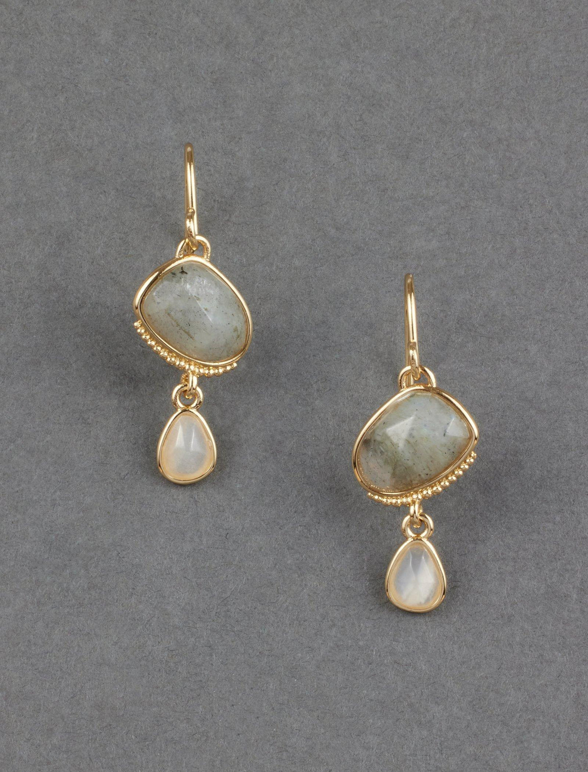 Lucky Brand 14K  Plated Stone Drop Earring Gold