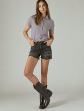 Lucky Brand 3 1/2" Mid Rise Ava Short Famous