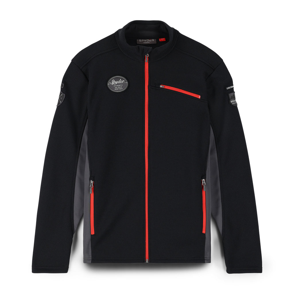 Spyder Bandit Wengen Full Zip Sweater Black