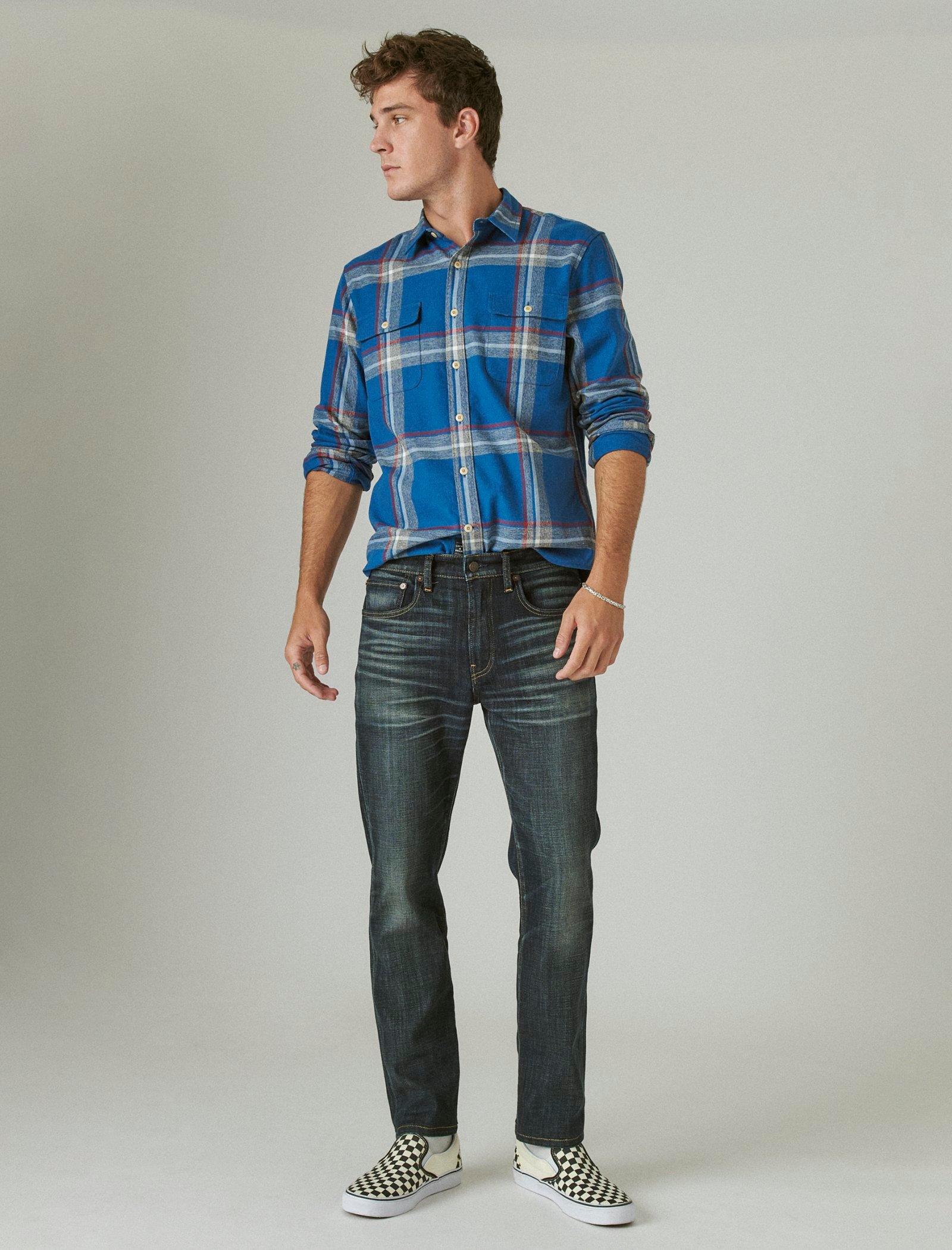 Lucky Brand 223 Straight Coolmax Stretch Jean Leon Park