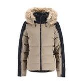 Spyder Falline Faux Fur Down Jacket Grey