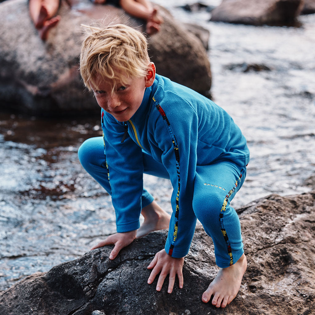 Spyder Toddler Speed Half Zip Fleece Jacket Blue