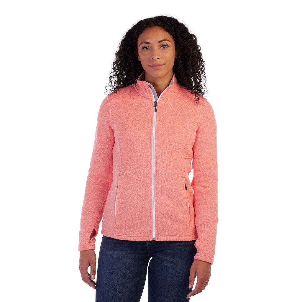 Spyder Soar Full Zip Ski Base Layer Top Orange