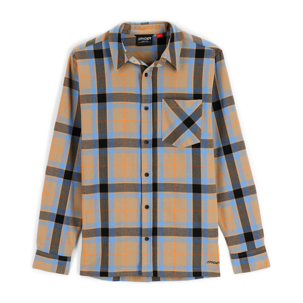 Spyder Elevation Tech Flannel T-Shirt Beige