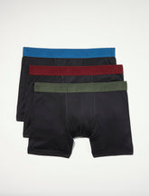 Lucky Brand 3 Pack Cotton Modal Boxer Black