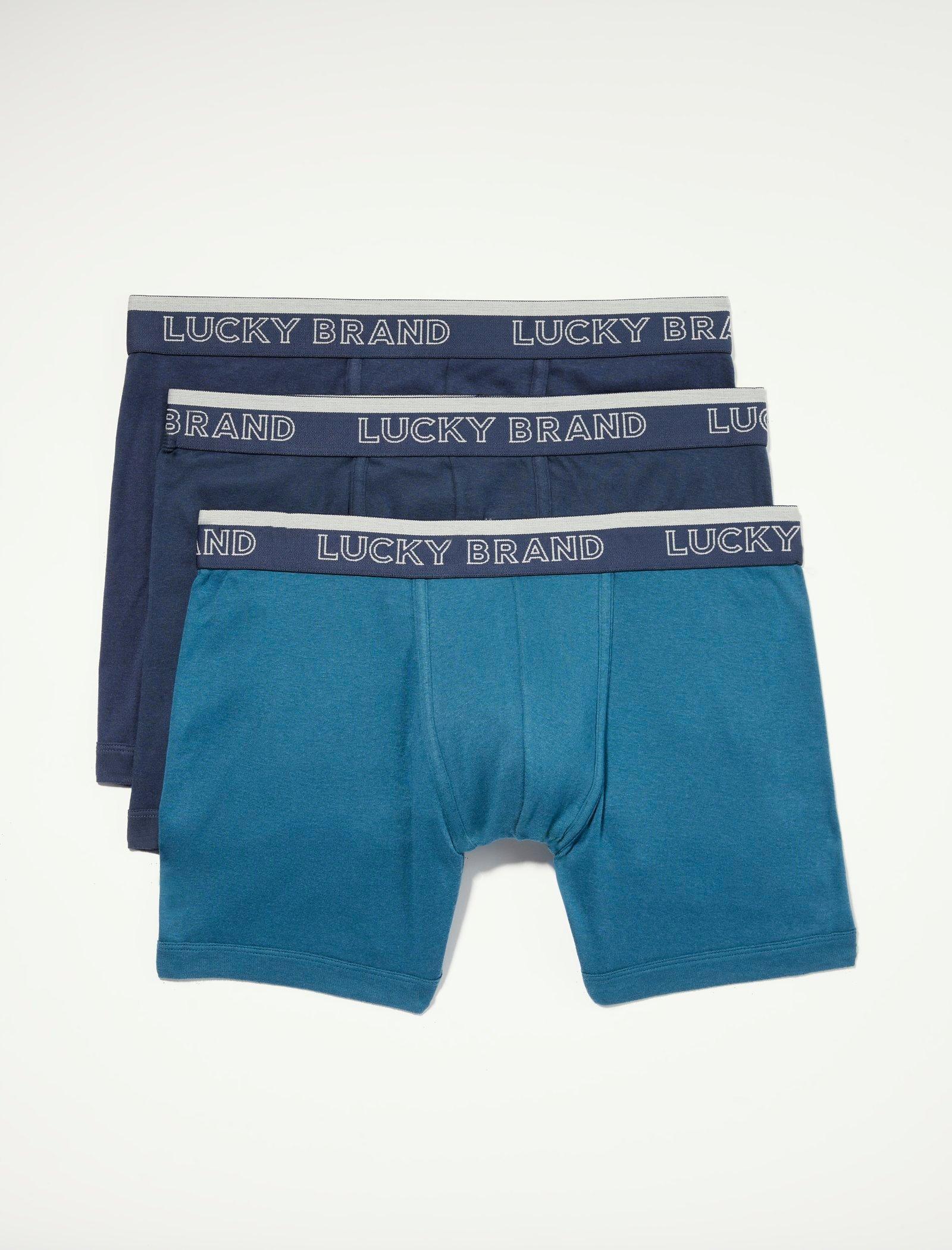 Lucky Brand 3 Pack Cotton Modal Boxer Brief Multi