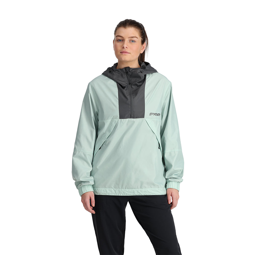 Spyder Belford Windbreaker Shell Ski Jacket Green