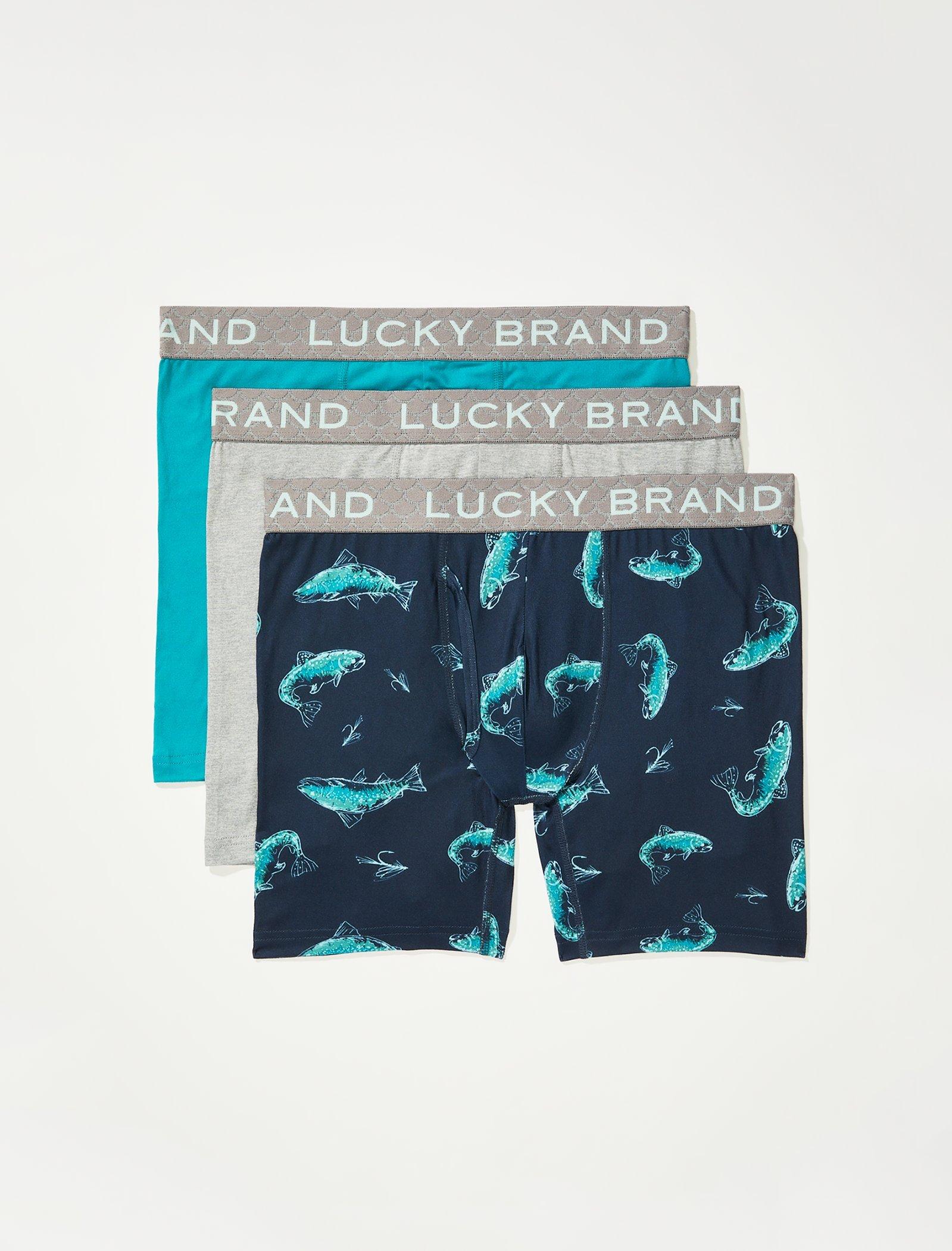 Lucky Brand 3Pk Essential Soft Boxer Brief Multi