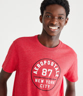 Aeropostale Mens' Aeropostale 87 Circle Applique Graphic Tee - Red - Size S - Cotton - Teen Fashion & Clothing Spirit Red