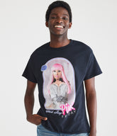 Aeropostale Mens' Nicki Minaj Pink Friday Graphic Tee -  - Size L - Cotton - Teen Fashion & Clothing Black